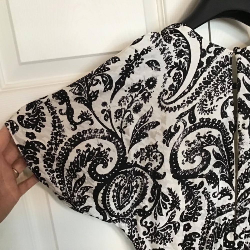 Alice + Olivia Black and Cream Top - Picture 5 of 6
